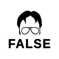 False logo design vector