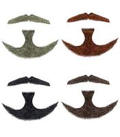 conjunto vector barba y Bigote diferente colores.