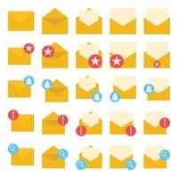 Illustration of email pack vector