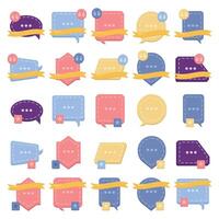 Illustration of chat pack vector