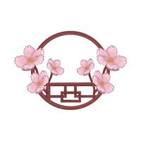 Illustration of cherry blossom vector