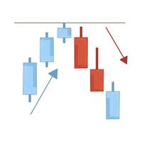 Illustration of candlestick vector