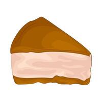 Illustration of cheesecake slices vector