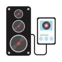 Illustration of music speaker vector