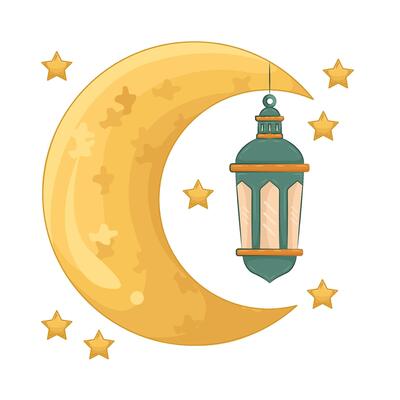 Illustration of Ramadan lantern