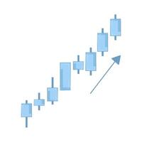 Illustration of candlestick vector