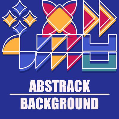 Illustration of colorful geometric background