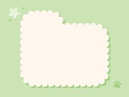 Cute minimal folder bubble on green background vector