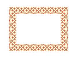 Abstract rectangle gradient wreath vector illustration