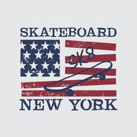 Skateboard vector illustration and typography, perfect for t-shirts, hoodies, prints etc.