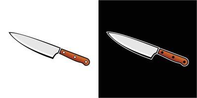 Knife Vector Illustration Design Template