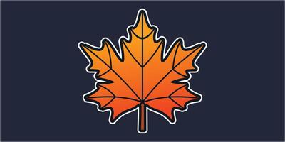 Maple Leaf Vector Illustration Design