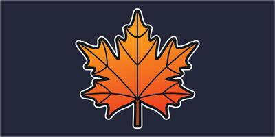 Maple Leaf Vector Illustration Design