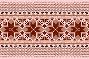 Seamless pixel art pattern. Aztec geometric vector background. Can be used in textile design, web design for making of clothes, accessories, decorative paper, backpack, wrapping, envelope, tile, etc.