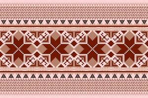 Seamless pixel art pattern. Aztec geometric vector background. Can be used in textile design, web design for making of clothes, accessories, decorative paper, backpack, wrapping, envelope, tile, etc.