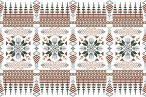 Seamless pixel art pattern. Aztec geometric vector background. Can be used in textile design, web design for making of clothes, accessories, decorative paper, backpack, wrapping, envelope, tile, etc.