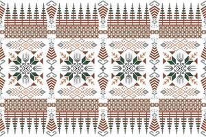 Seamless pixel art pattern. Aztec geometric vector background. Can be used in textile design, web design for making of clothes, accessories, decorative paper, backpack, wrapping, envelope, tile, etc.