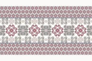 Seamless pixel art pattern. Aztec geometric vector background. Can be used in textile design, web design for making of clothes, accessories, decorative paper, backpack, wrapping, envelope, tile, etc.