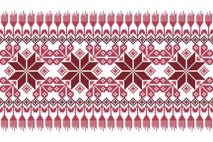 Seamless pixel art pattern. Aztec geometric vector background. Can be used in textile design, web design for making of clothes, accessories, decorative paper, backpack, wrapping, envelope, tile, etc.