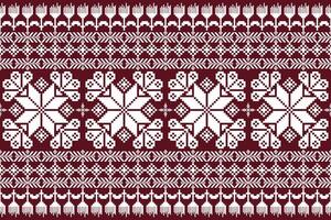 Seamless pixel art pattern. Aztec geometric vector background. Can be used in textile design, web design for making of clothes, accessories, decorative paper, backpack, wrapping, envelope, tile, etc.