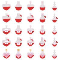 Illustration of love potion pack vector