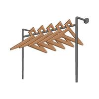 Illustration of clothes rack vector