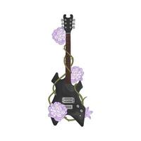 Illustration of electric guitar vector