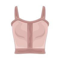 Illustration of crop top vector