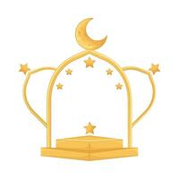 Illustration of Ramadan frame vector