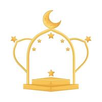 Illustration of Ramadan frame vector