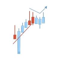 Illustration of candlestick vector