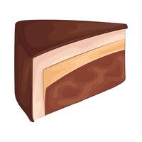 Illustration of cake slice vector