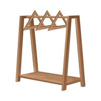 Illustration of clothes rack vector