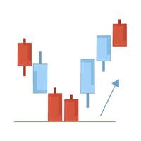 Illustration of candlestick vector