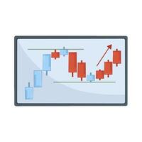 Illustration of candlestick vector