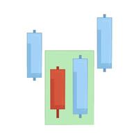 Illustration of candlestick vector