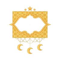 Illustration of Ramadan frame vector