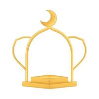 Illustration of Ramadan frame vector