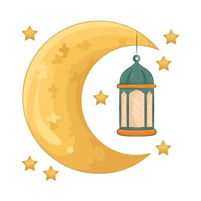 Illustration of Ramadan lantern