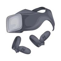 Illustration of virtual reality glasses vector