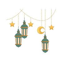 Illustration of Ramadan lantern vector