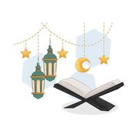 Illustration of Ramadan lantern vector