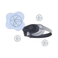 Illustration of virtual reality glasses vector