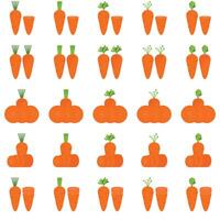 Illustration of carrot pack vector