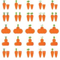 Illustration of carrot pack vector