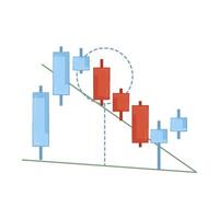 Illustration of candlestick vector