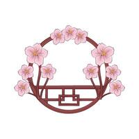 Illustration of cherry blossom vector