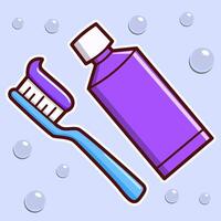 illustration of a toothpaste vector