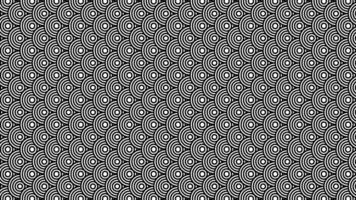 Japanese seamless pattern in oriental curvy abstract geometric traditional style. vector