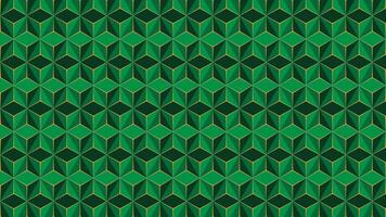 Volumetric polygonal green pattern. Vector luxury hexagonal abstract green background. 3D green abstract pattern background designs template